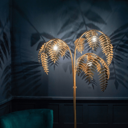 โคมไฟตั้งพื้น DEEPWOOD รุ่น WROUGHT GOLDEN PALM TREE สีทอง 3 หัว_2